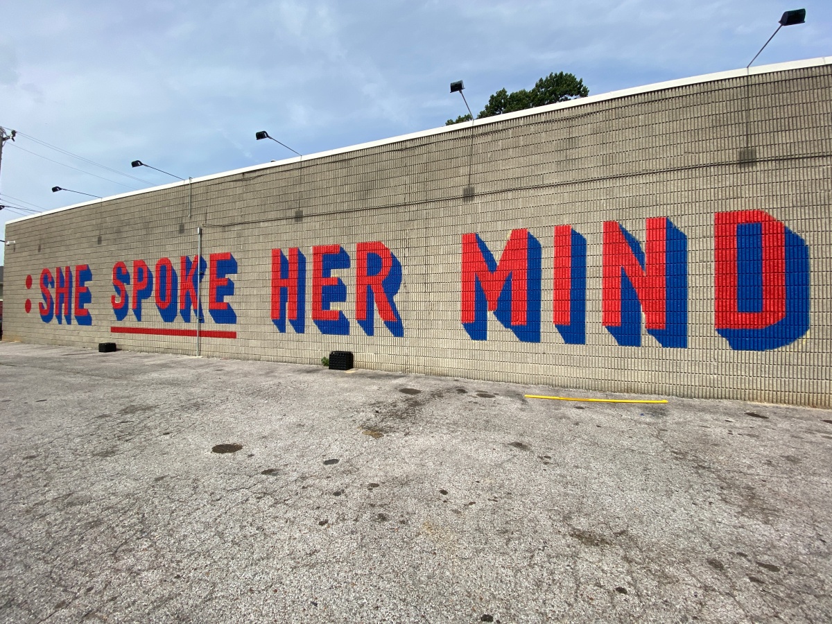 She Spoke Her Mind Mural, photography by Sara Rose 2021